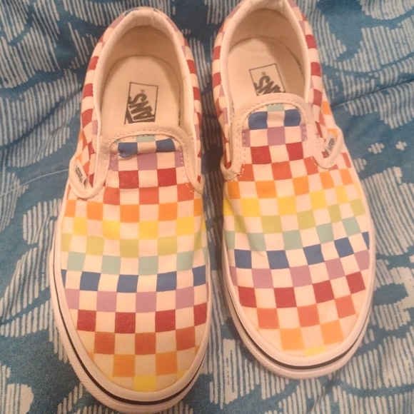 Vans Other - Vans checkered Slip Ons for kids